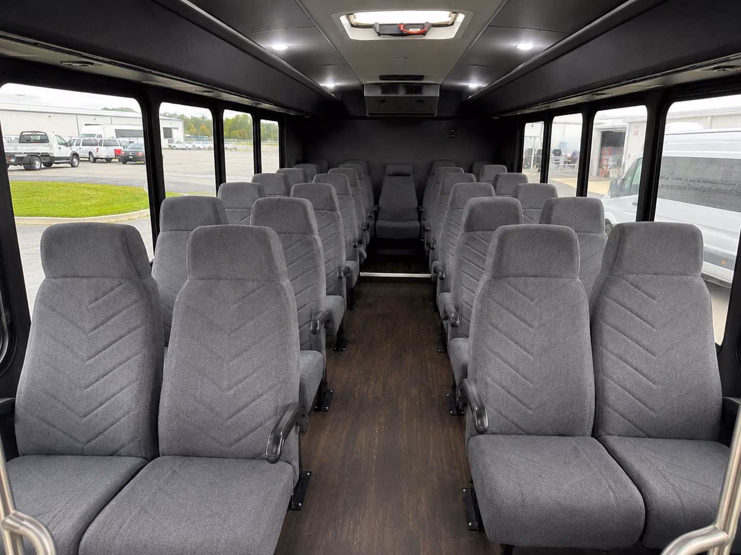 sparks 18 passenger minibus inside