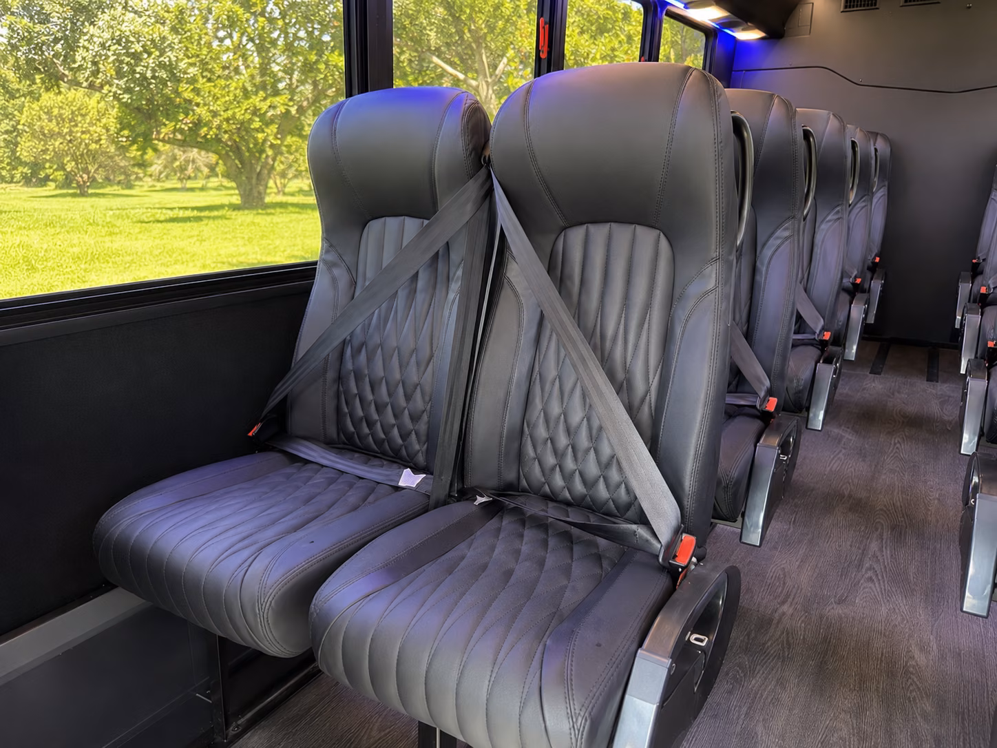 sparks 18 passenger minibus interior
