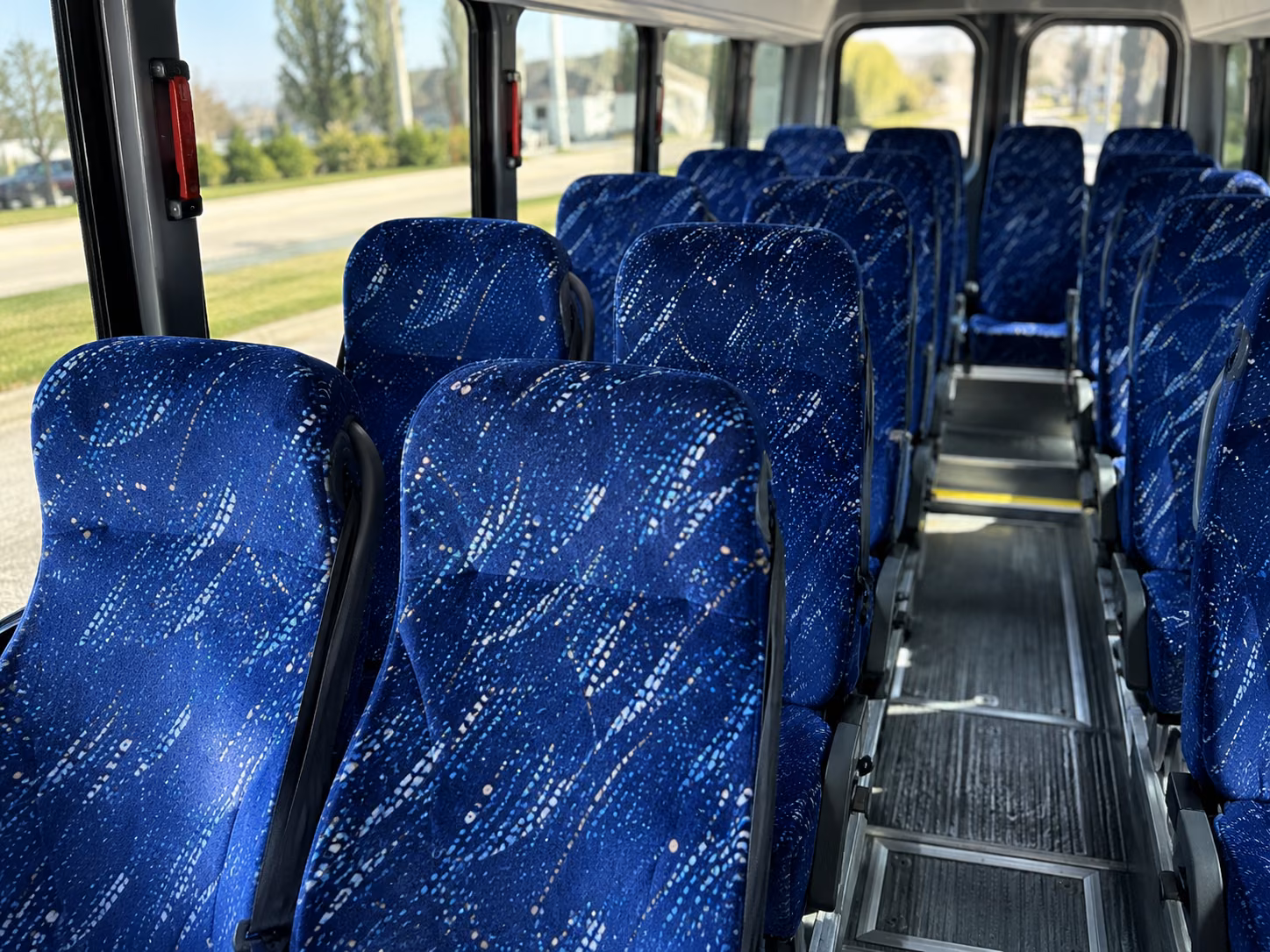 sparks 20 passenger minibus interior