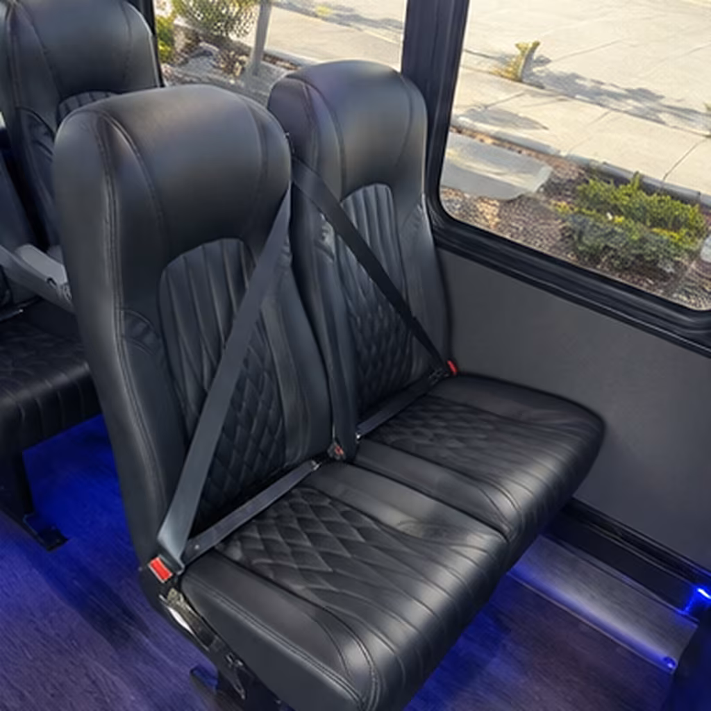 sparks 25 passenger minibus inside
