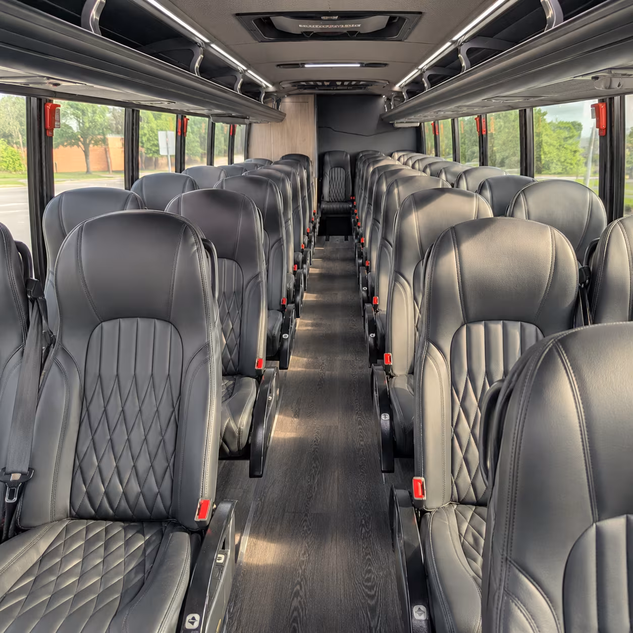 sparks 25 passenger minibus interior