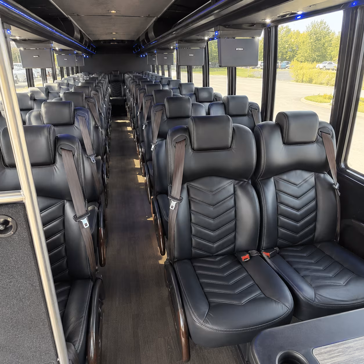 sparks 30 passenger minibus inside