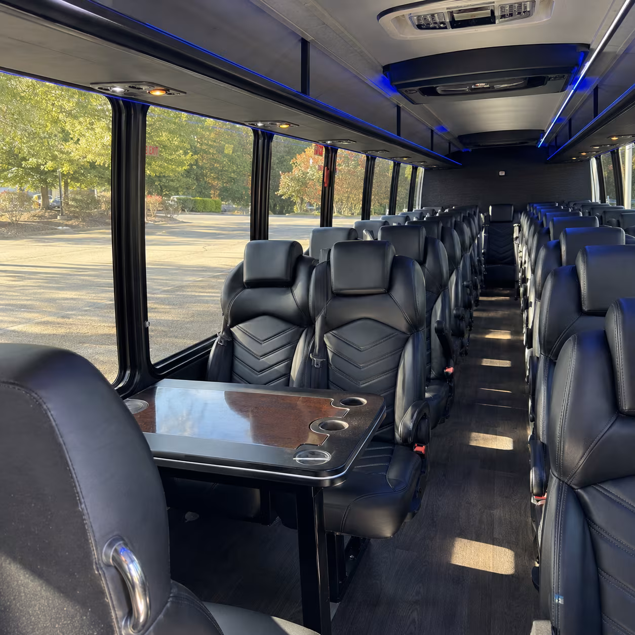 sparks 30 passenger minibus interior