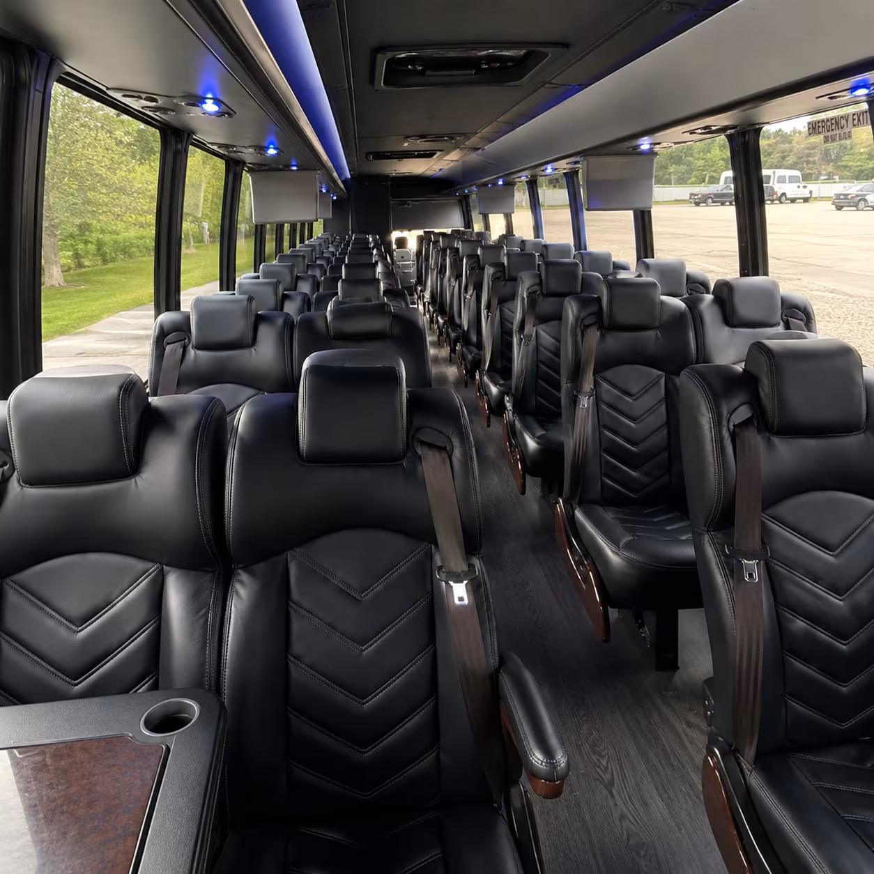 sparks 35 passenger minibus interior