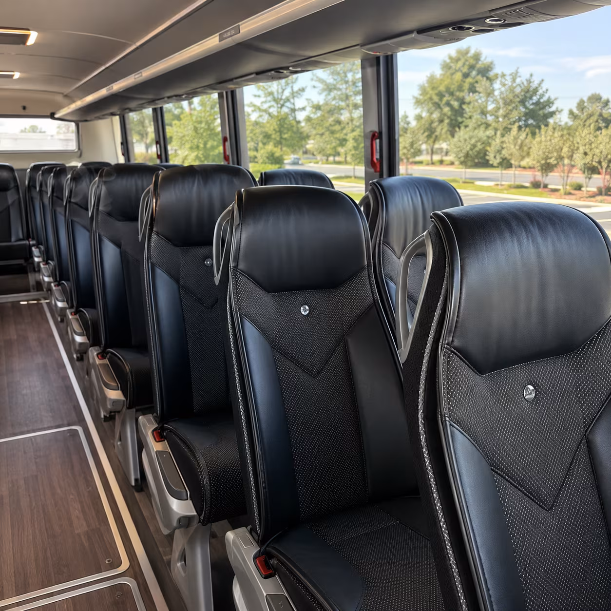 sparks 45 passenger charter bus interior
