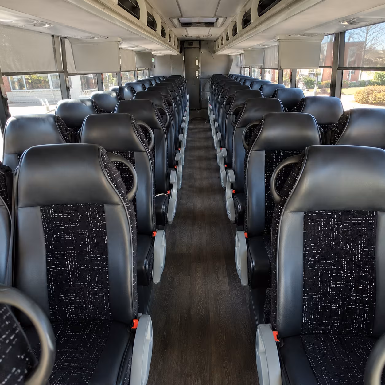 sparks 54 passenger charter bus inside