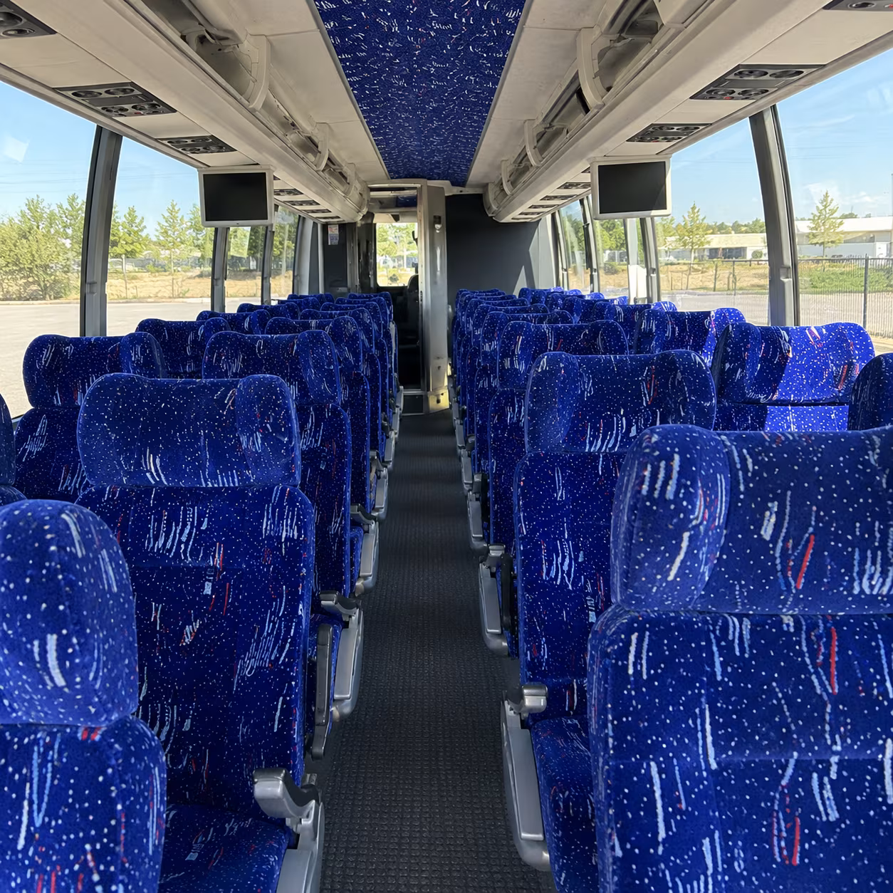 sparks 54 passenger charter bus interior