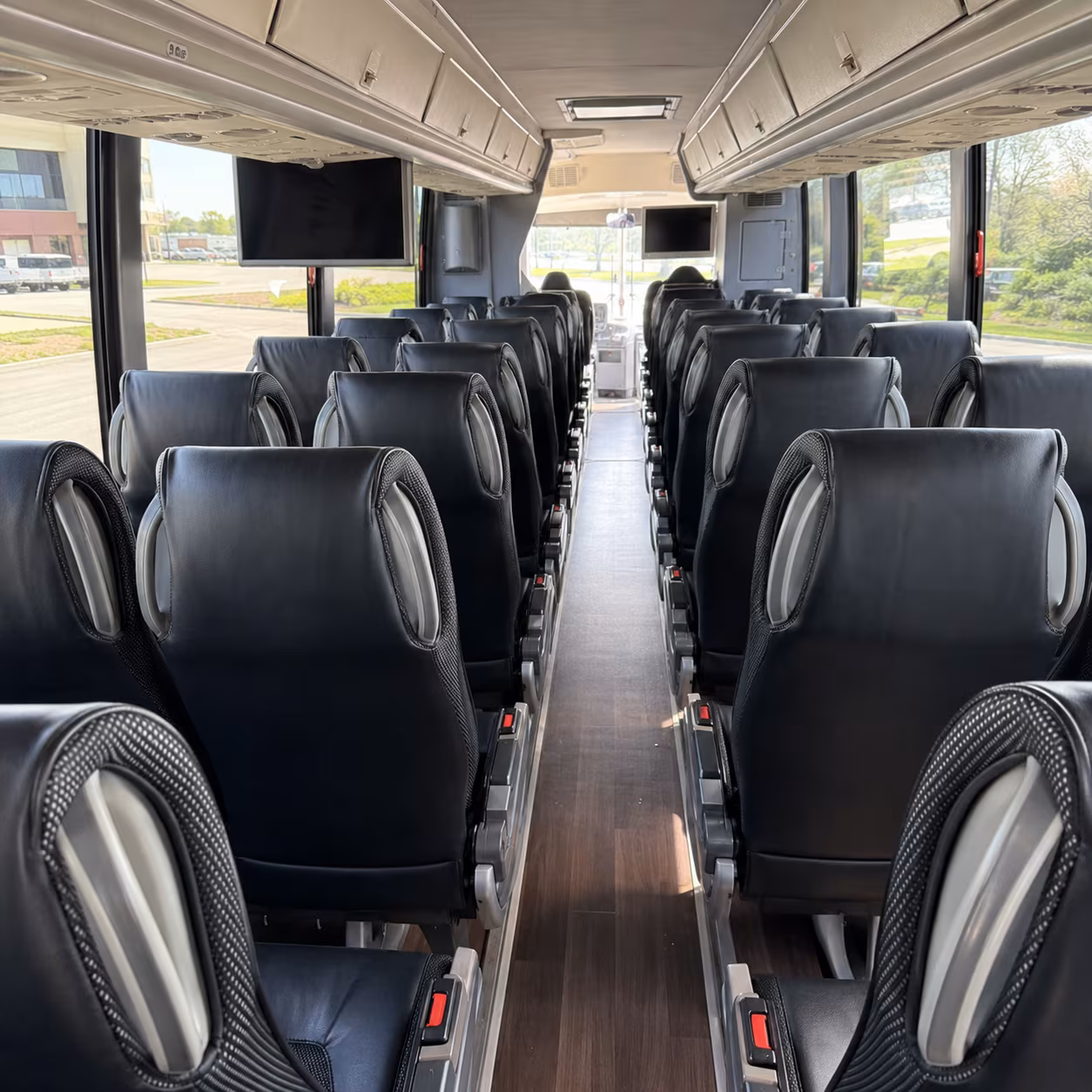 sparks 56 passenger charter bus inside