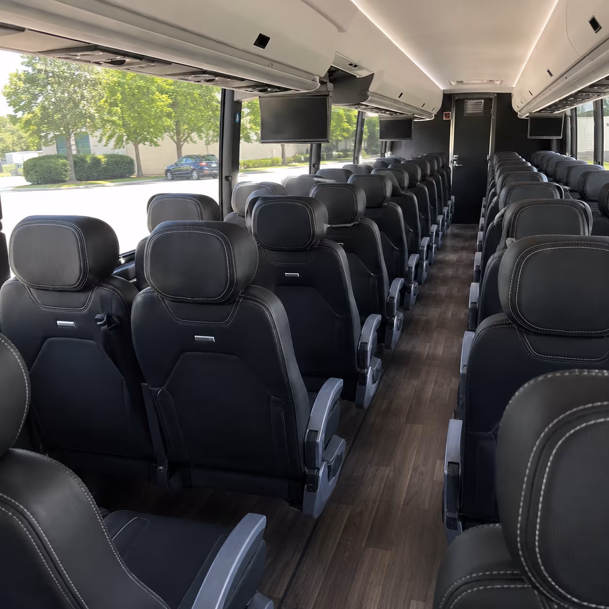 sparks 56 passenger charter bus interior
