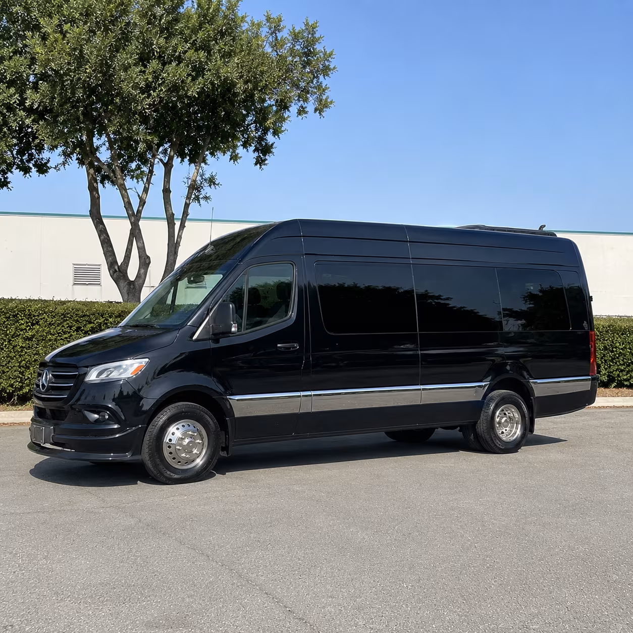 sparks sprinter van with driver